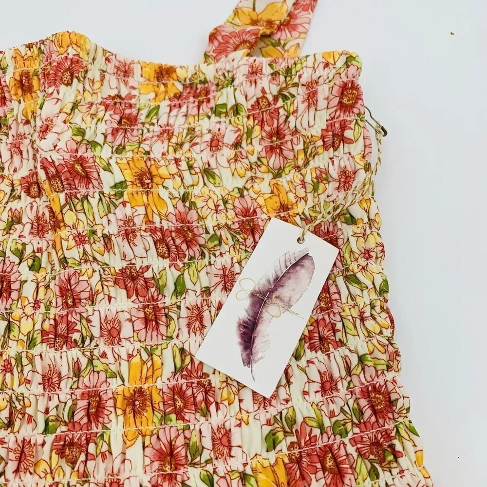 NWT | Jessica simpson | tiered Floral sun Dress with Straps | XS - Picture 2 of 7